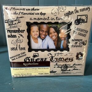 New Recollections Beige/Black Postal Scrapbook Album